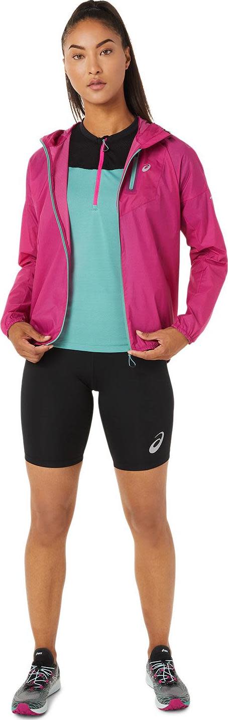 Asics Women's Fujitrail Jacket Fuchsia Red Asics