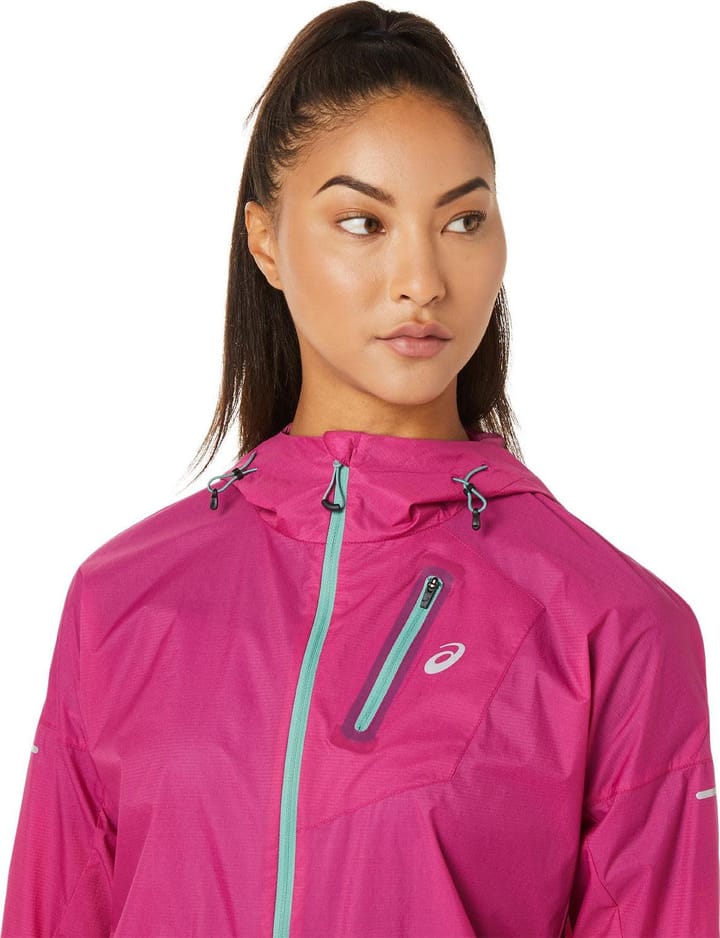 Asics Women's Fujitrail Jacket Fuchsia Red Asics