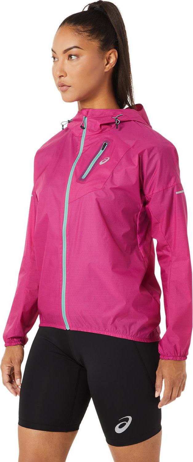 Asics Women's Fujitrail Jacket Fuchsia Red Asics