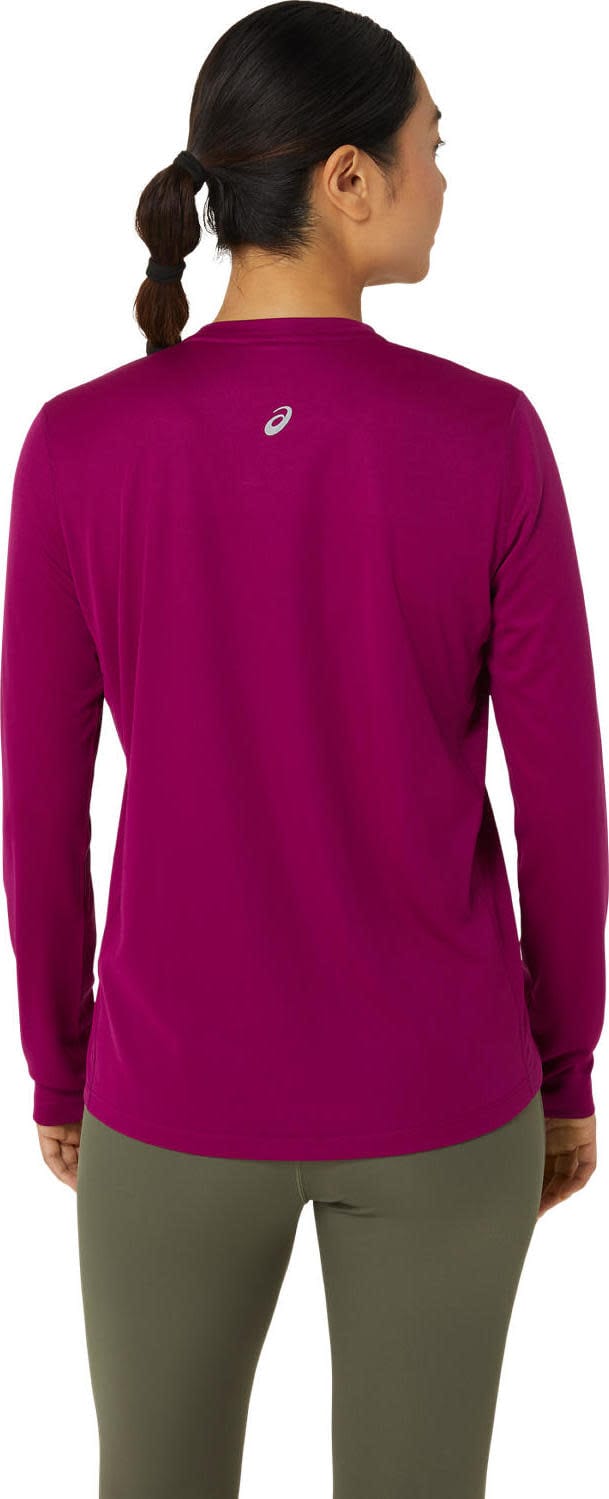 Asics Women's Fujitrail Logo LS Top Blackberry/Birch Asics