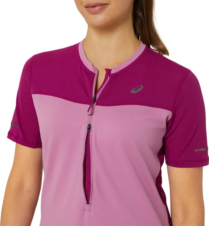 Asics Women's Fujitrail Short Sleeve Top Soft Berry/Blackberry Asics