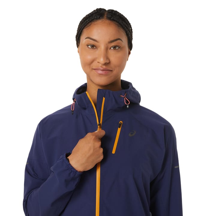 Asics Women's Fujitrail Waterproof Jacket Indigo Blue/Sandstorm Asics