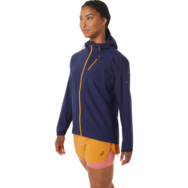 Asics Women's Fujitrail Waterproof Jacket Indigo Blue/Sandstorm Asics