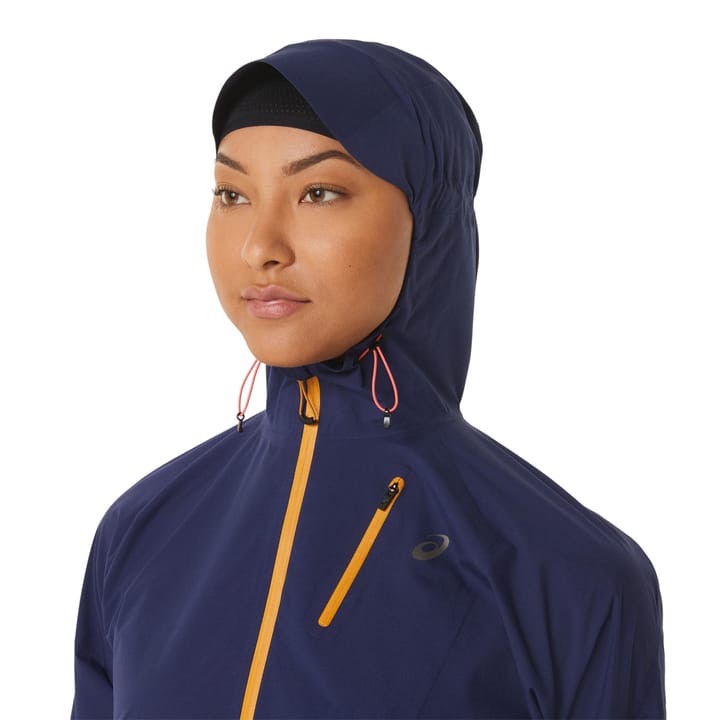 Asics Women's Fujitrail Waterproof Jacket Indigo Blue/Sandstorm Asics