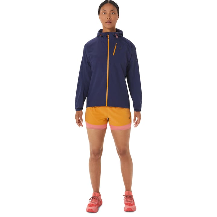 Asics Women's Fujitrail Waterproof Jacket Indigo Blue/Sandstorm Asics