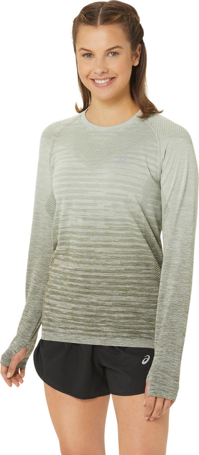 Asics Women’s Seamless LS Top Mantle Green/Olive Grey