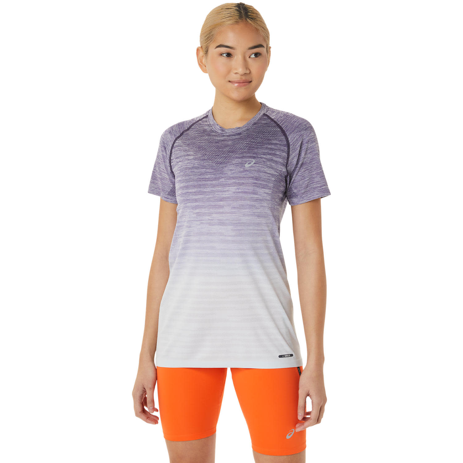 Women’s Seamless SS Top NIGHT SHADE/SOFT SKY