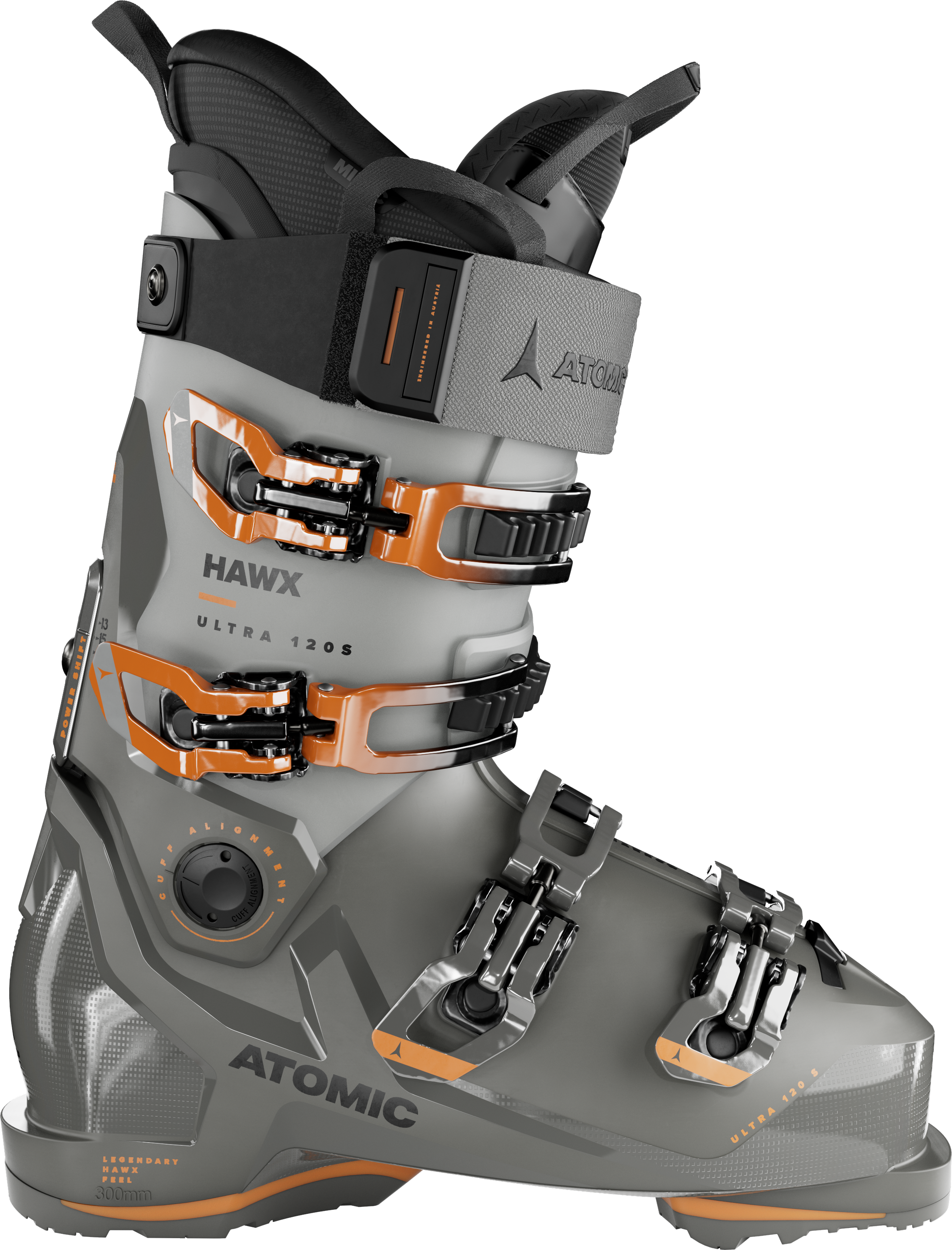 Atomic Unisex Hawx Ultra 120 S GW Dark Grey/Light Grey/Orange