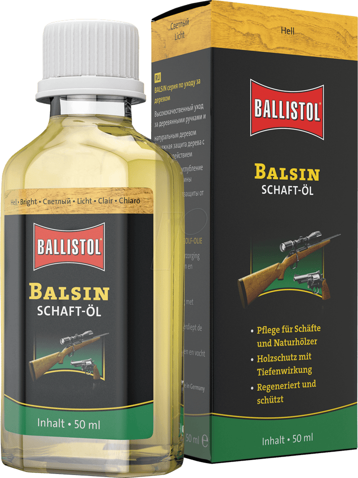 Ballistol Ballistol Balsin 50ml Lys Utsøkt Klar Stokkolje Og Trebeskyttelse Ballistol