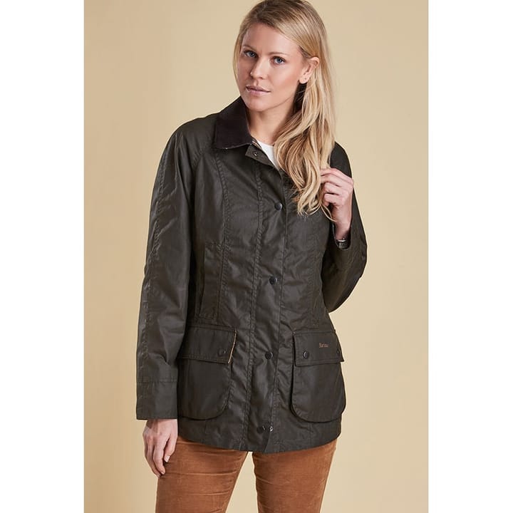 Barbour Women's Classic Beadnell Wax Jacket Olive Barbour