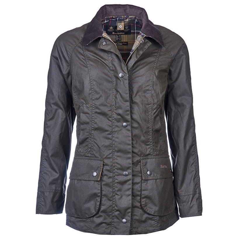 Barbour Women’s Classic Beadnell Wax Jacket Olive