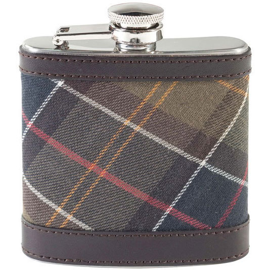 Barbour Hip Flask Dark Brown