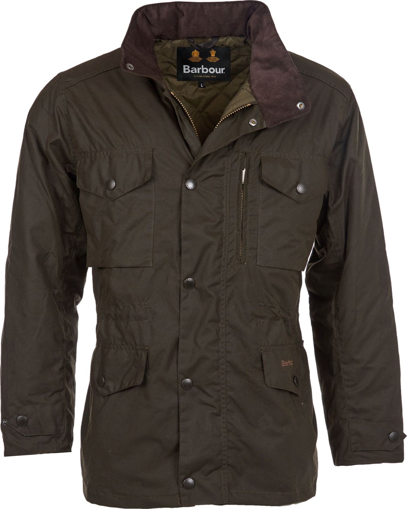 Barbour Men’s Barbour Sapper Wax Jacket Olive