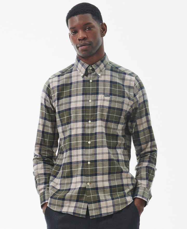 Barbour Men's Fortrose Tailored Shirt Forest Mist Tartan Barbour