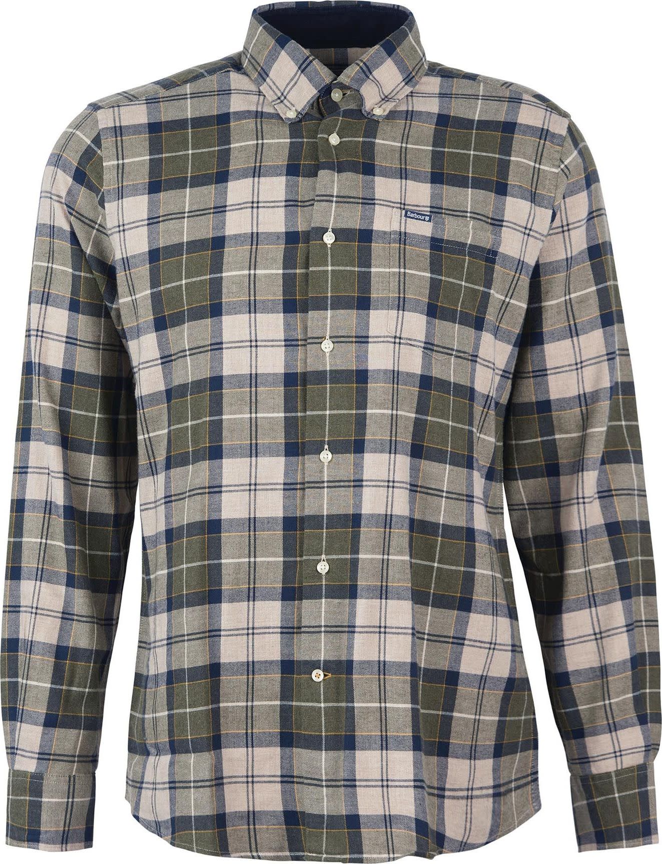 Barbour Men’s Fortrose Tailored Shirt Forest Mist Tartan