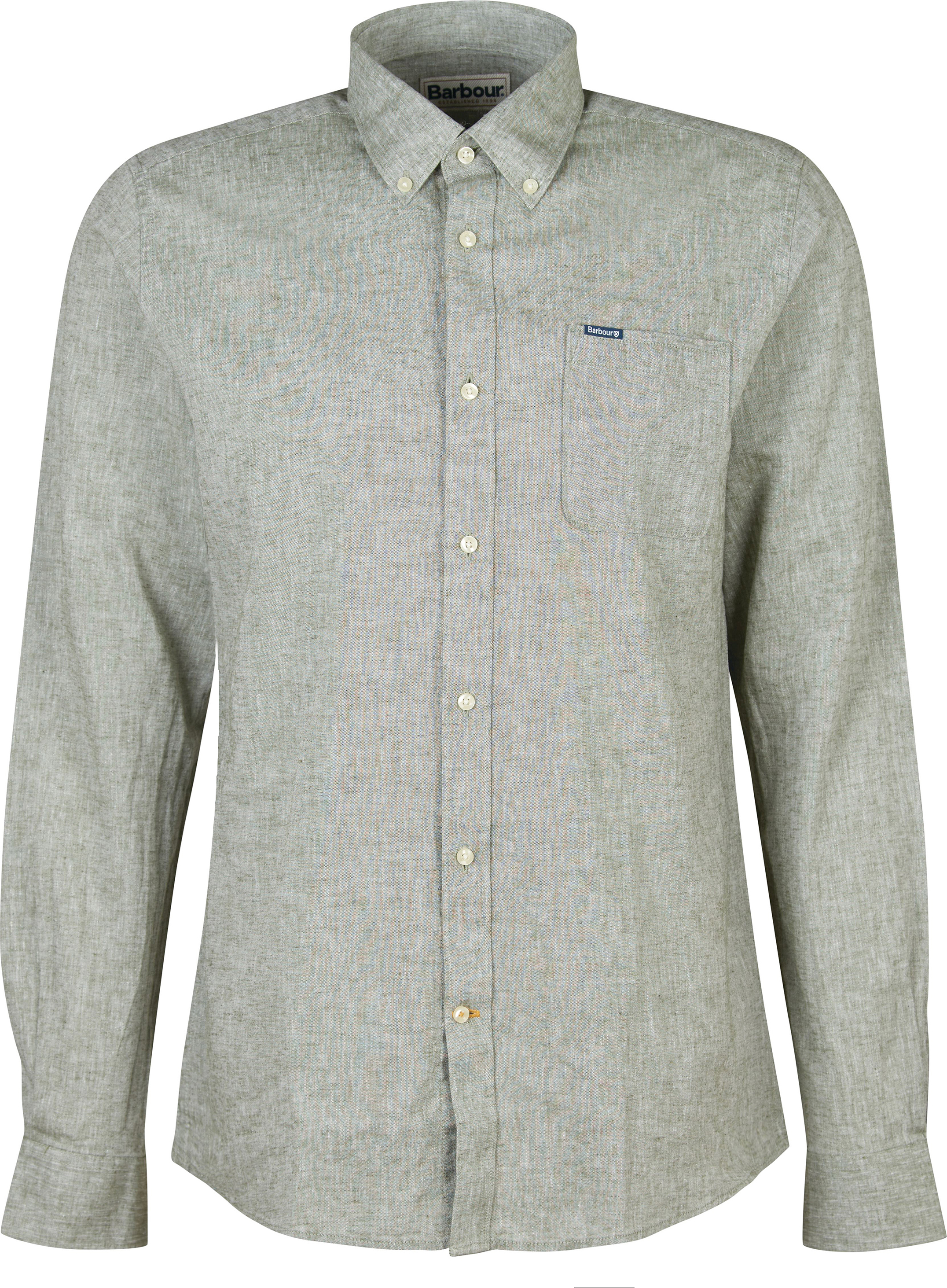 Barbour Men’s Nelson Tailored Fit Shirt Bleached Olive