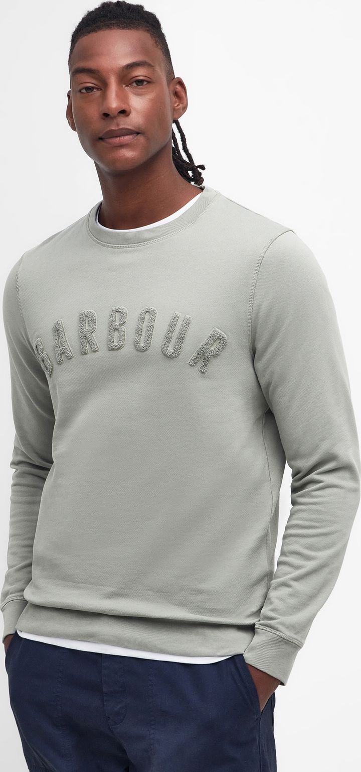 Barbour Men's Washed Prep Logo Shirt Forest Fog Barbour