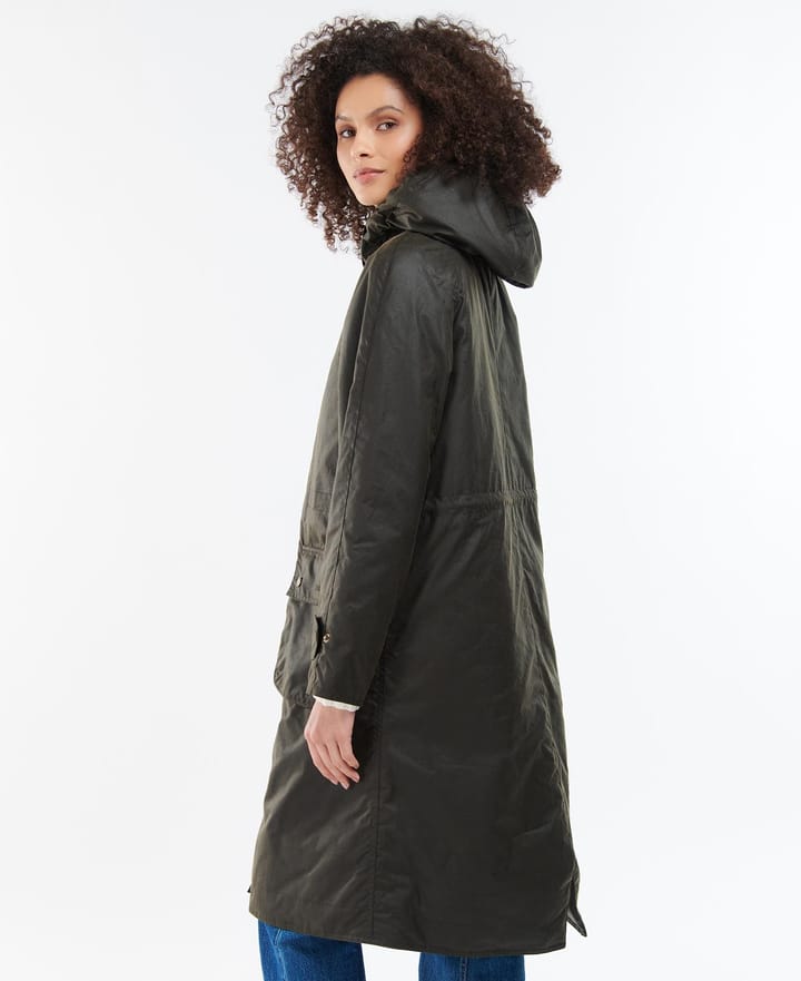 Barbour Women's Barbour Long Cannich Wax Jacket Olive Barbour