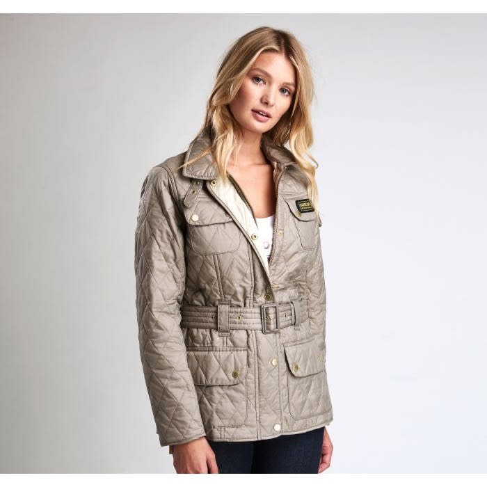 Barbour Women's International Quilt Jacket Taupe/Pearl Barbour