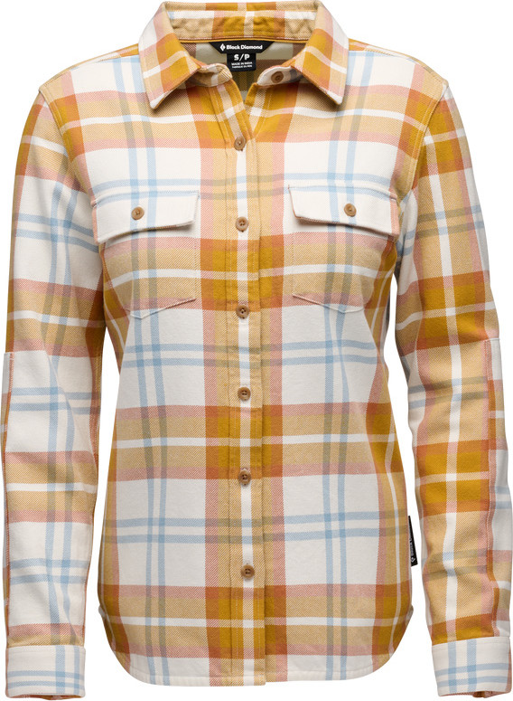 Black Diamond Women’s Project Twill Long Sleeve Shirt Amber-Off White