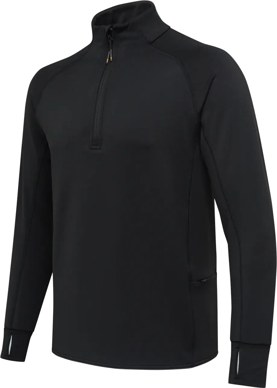 Men’s Stretch Tech Half Zip Fleece Black