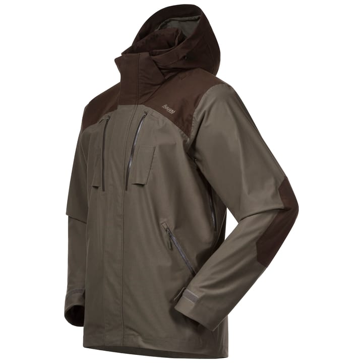 Bergans Unisex Hogna V2 2L Jacket Green Mud/Dark Wood Brown Bergans