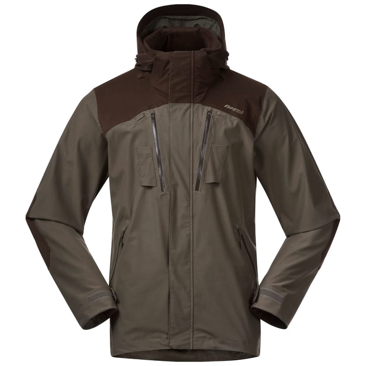 Bergans Unisex Hogna V2 2L Jacket Green Mud/Dark Wood Brown Bergans