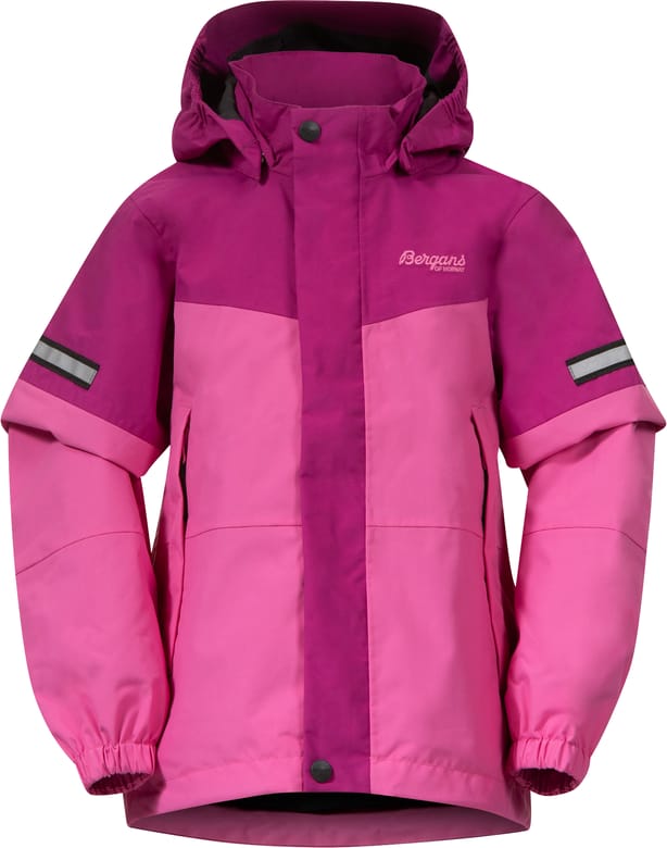 Bergans Kids' Lilletind Jacket Ibis Rose/Fandango Purple Bergans