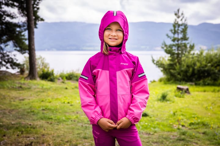 Bergans Kids' Lilletind Jacket Ibis Rose/Fandango Purple Bergans