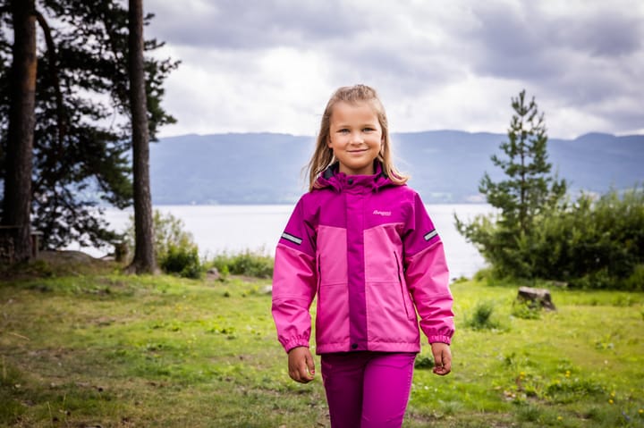 Bergans Kids' Lilletind Jacket Ibis Rose/Fandango Purple Bergans