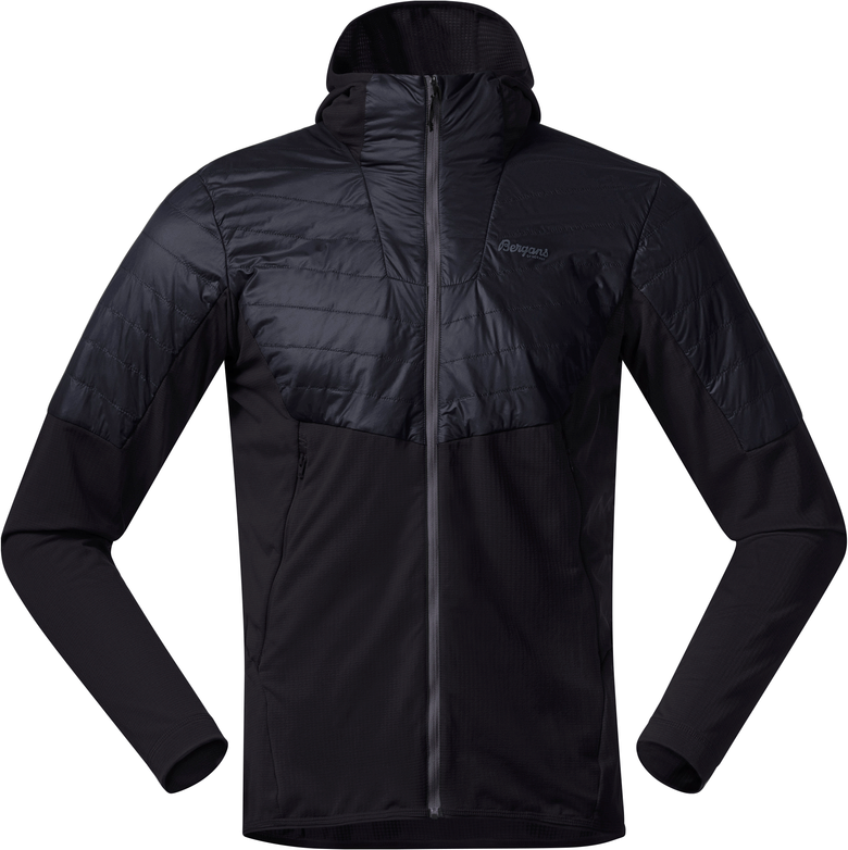 Men’s Senja Midlayer Hood Jacket Black / Solid Charcoal