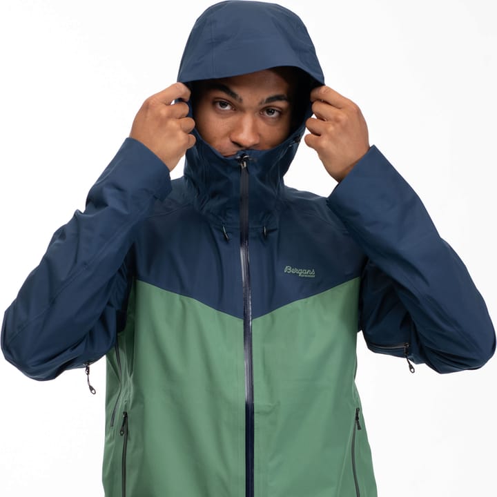 Bergans Men's Skarlight 3L Shell Jacket Dark Jade Green/Navy Blue Bergans