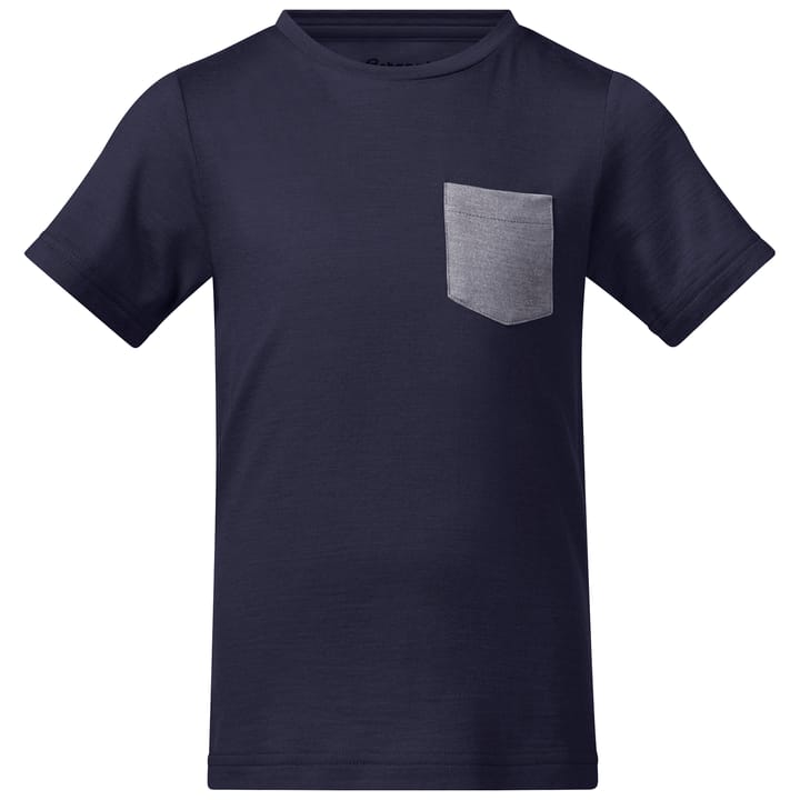 Bergans Kids' Myske Wool Tee Dark Blue Bergans