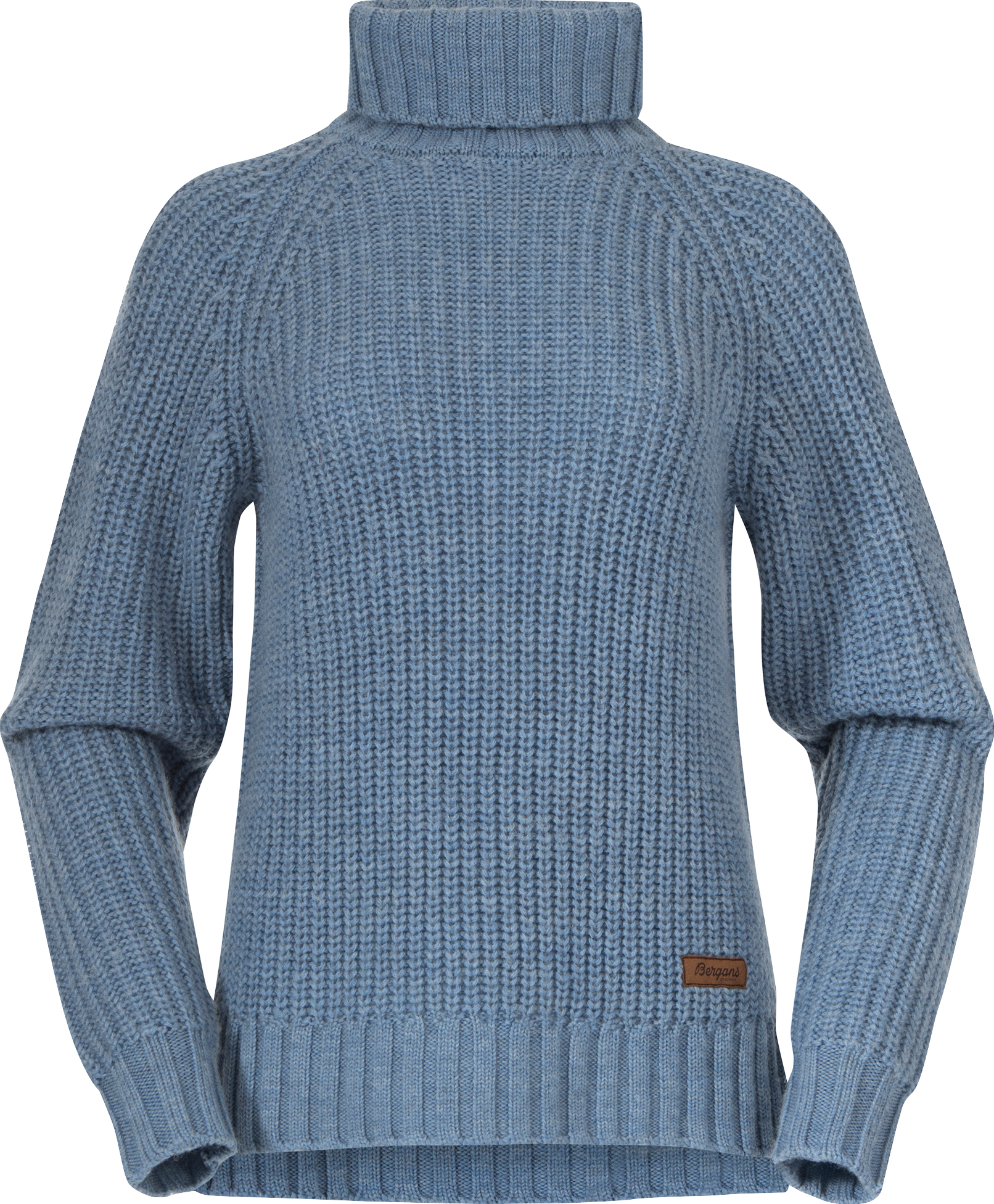 Bergans Women’s Nordmarka Merino High Neck Jumper Husky Blue