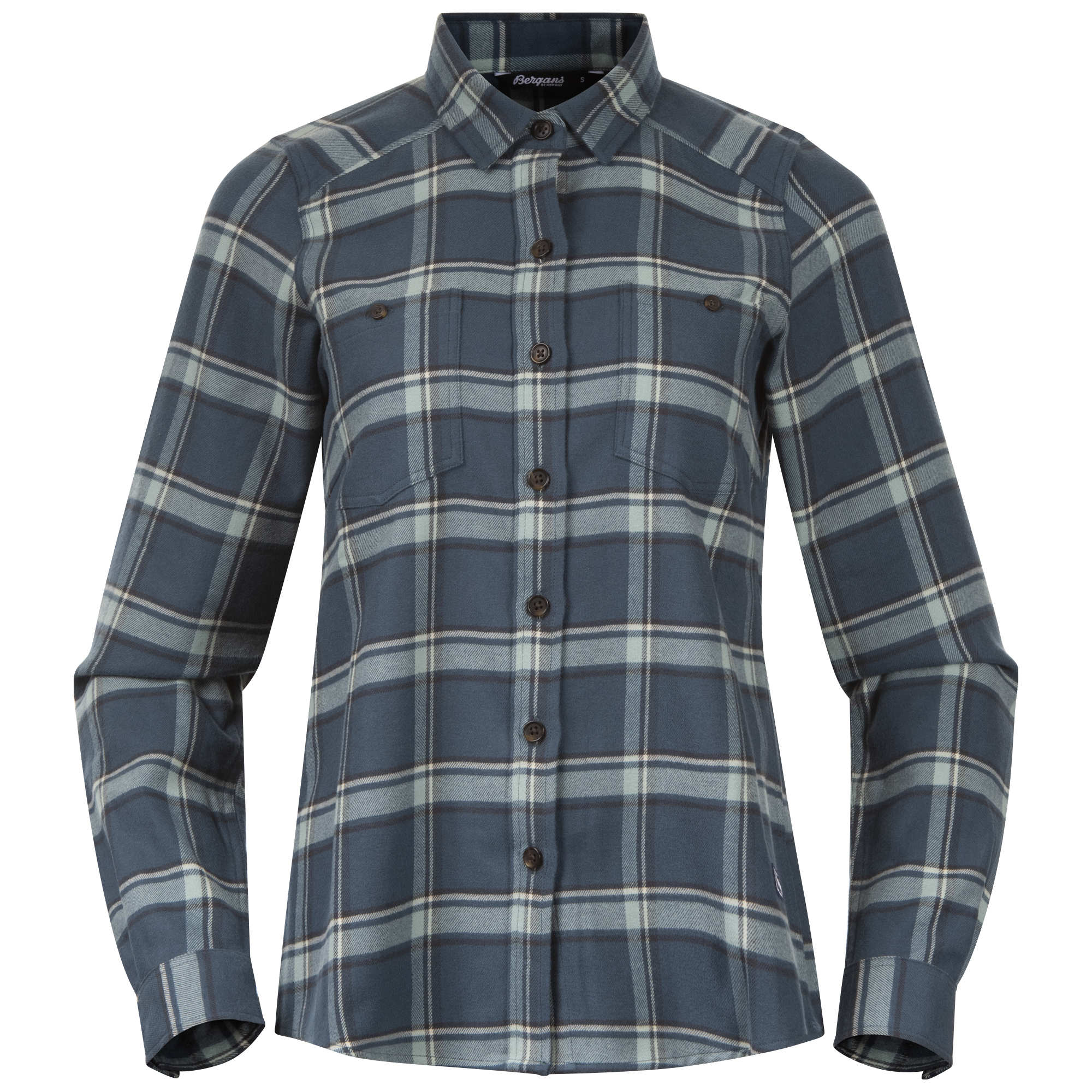 Bergans Women’s Tovdal Shirt Orion Blue/Misty Forest Check