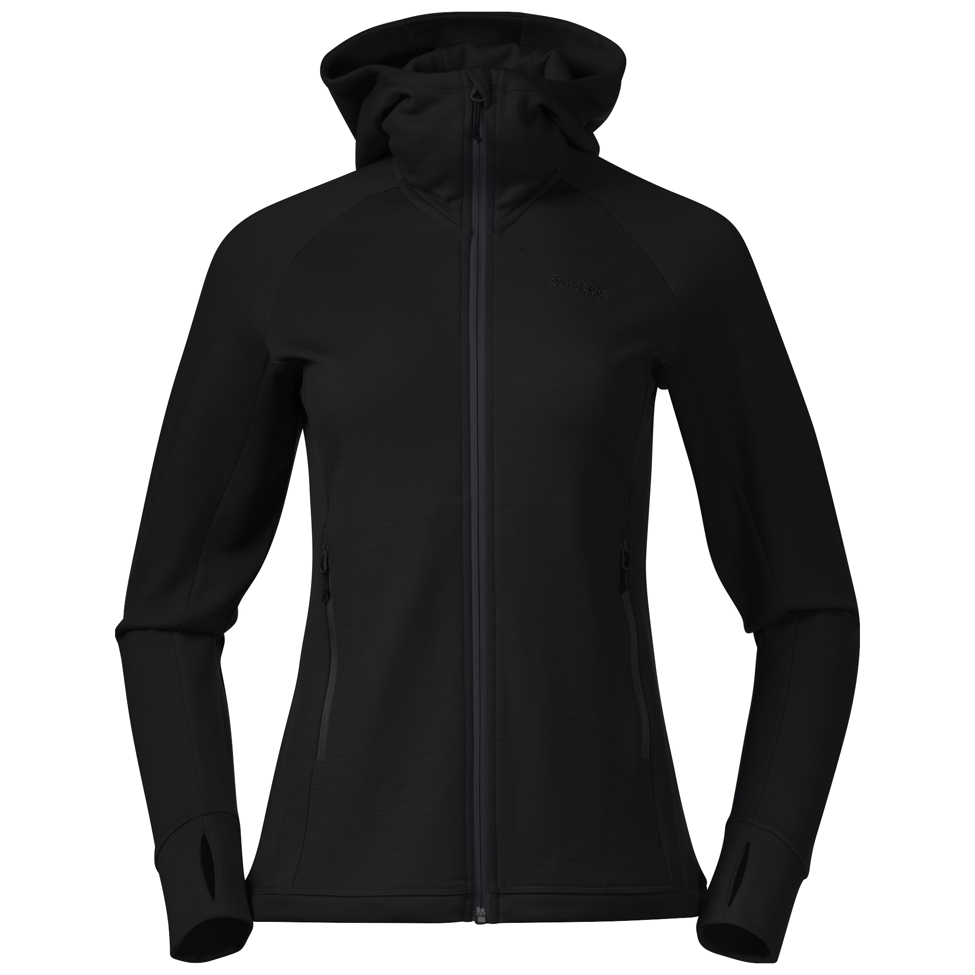 Bergans Women’s Ulstein Wool Hood Jacket Black