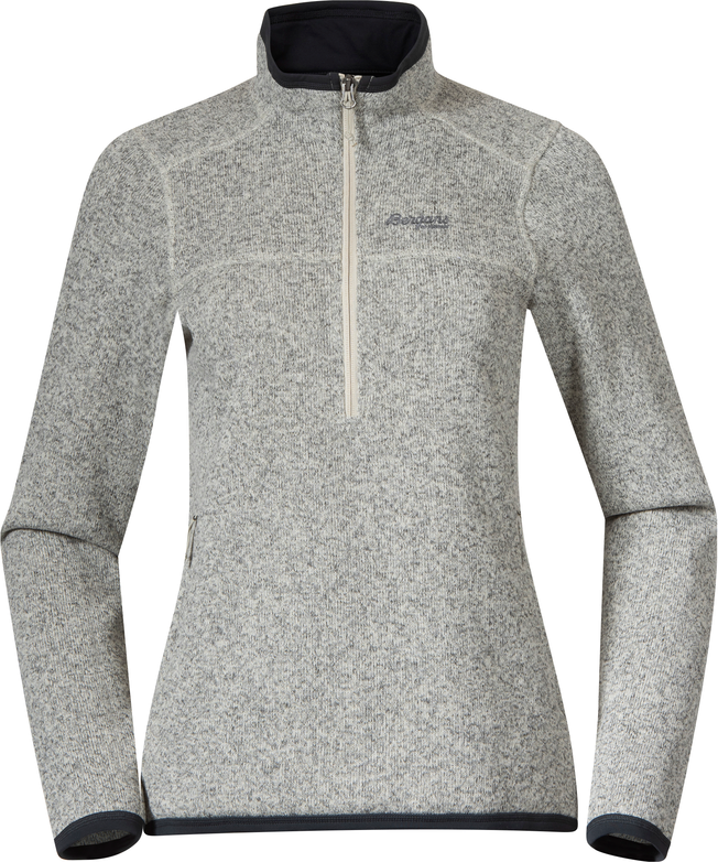 Bergans Women’s Kamphaug Knitted Half Zip Chalk Sand