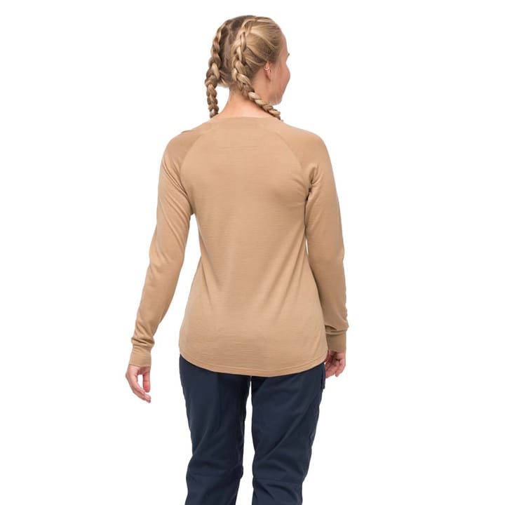 Bergans Women's Lysebu Wool Henley Warm Sand Bergans