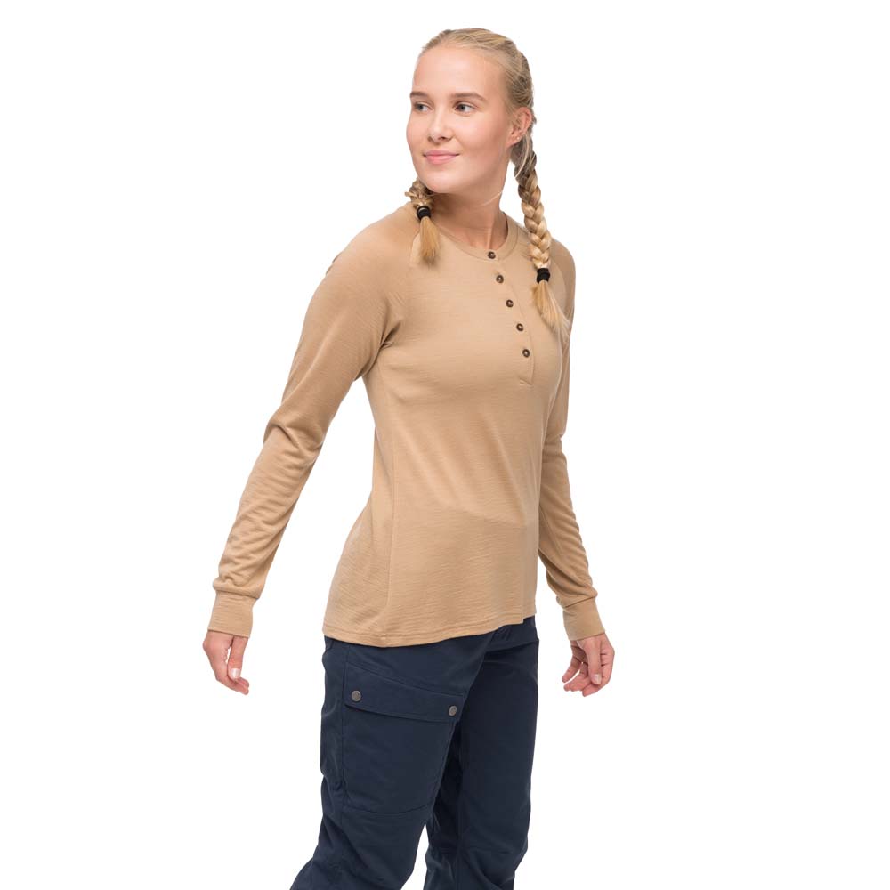 Bergans Women’s Lysebu Wool Henley Warm Sand