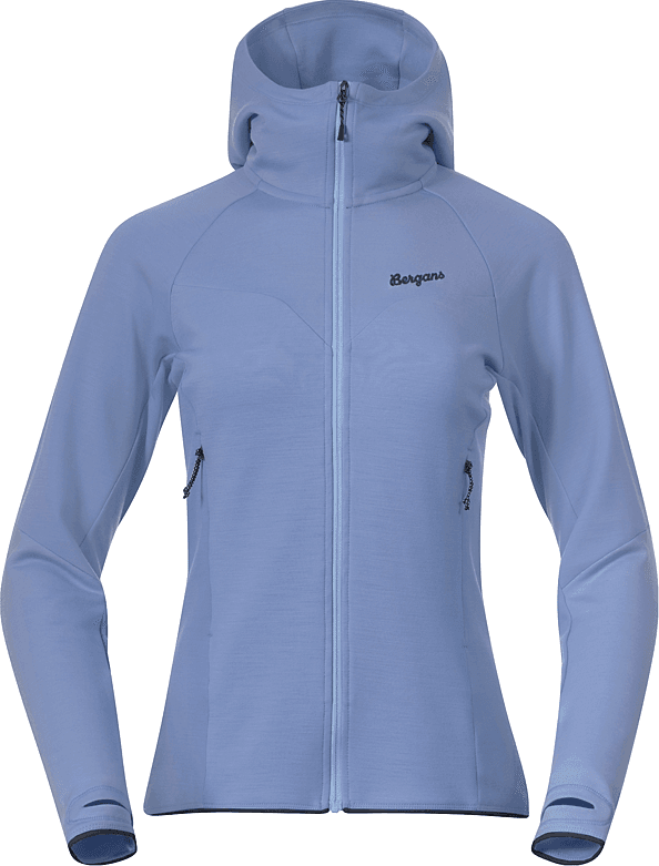 Bergans Women's Tind Merino Hood Jacket  Blueberry Milk Bergans