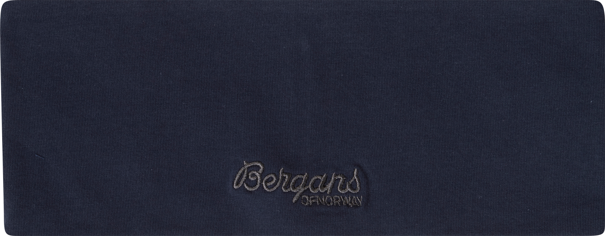 Bergans Junors’ Cotton Headband Navy Blue/Solid Dark Grey