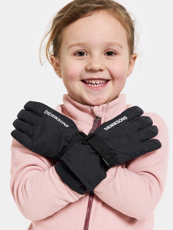 Didriksons Kids' Biggles Gloves 3 Black Didriksons