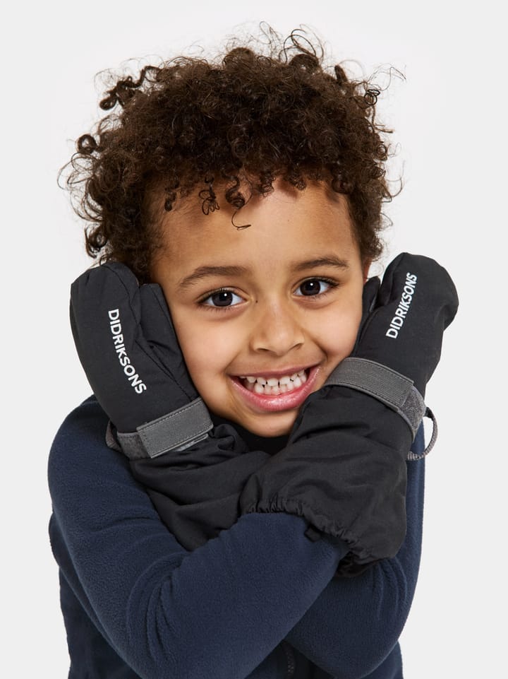 Didriksons Kids' Biggles Mitten 7 Black Didriksons