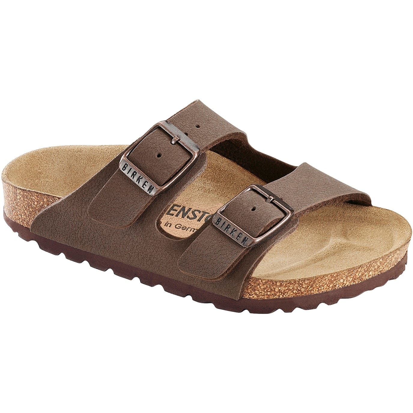 Birkenstock Kids' Arizona Birko-Flor Narrow Mocha Nubuck