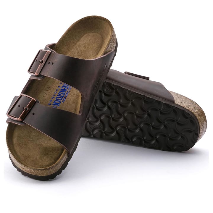 Birkenstock Unisex Arizona Oiled Nubuck Leather Soft Footbed Regular Habana Birkenstock