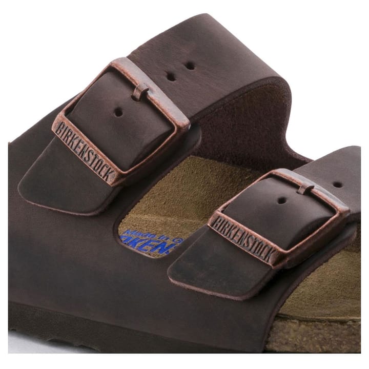 Birkenstock Unisex Arizona Oiled Nubuck Leather Soft Footbed Regular Habana Birkenstock