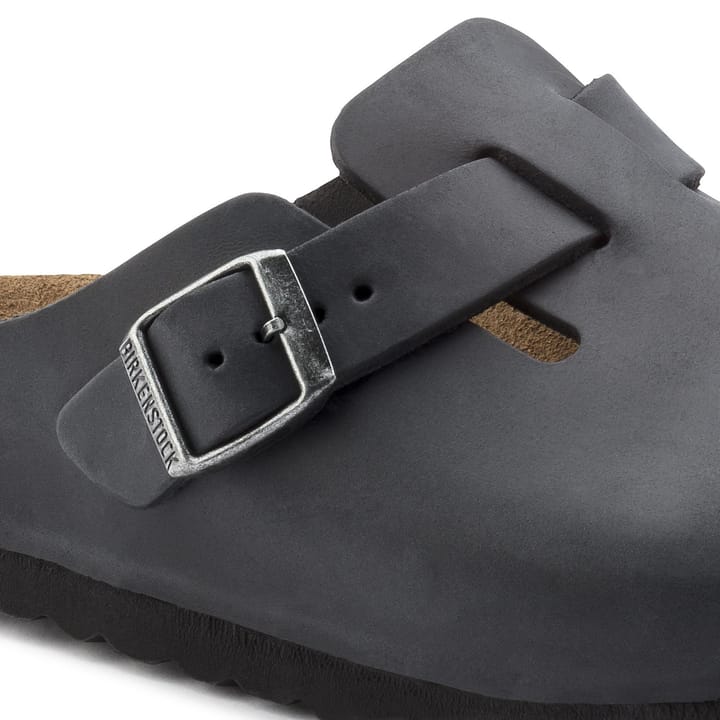 Birkenstock Women's Boston Oiled Leather Narrow Black Birkenstock