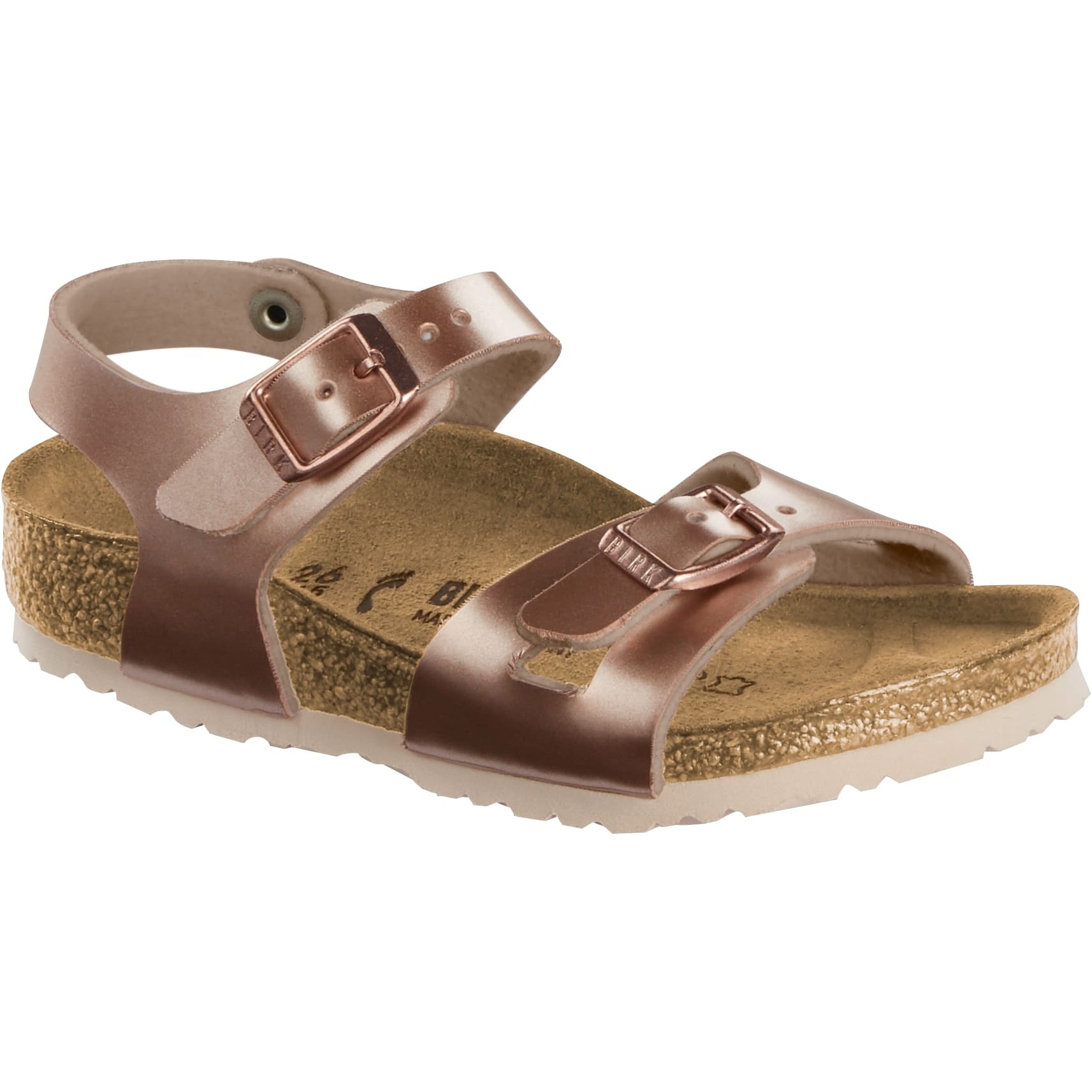 Birkenstock Kids’ Rio Electric Metallic Copper