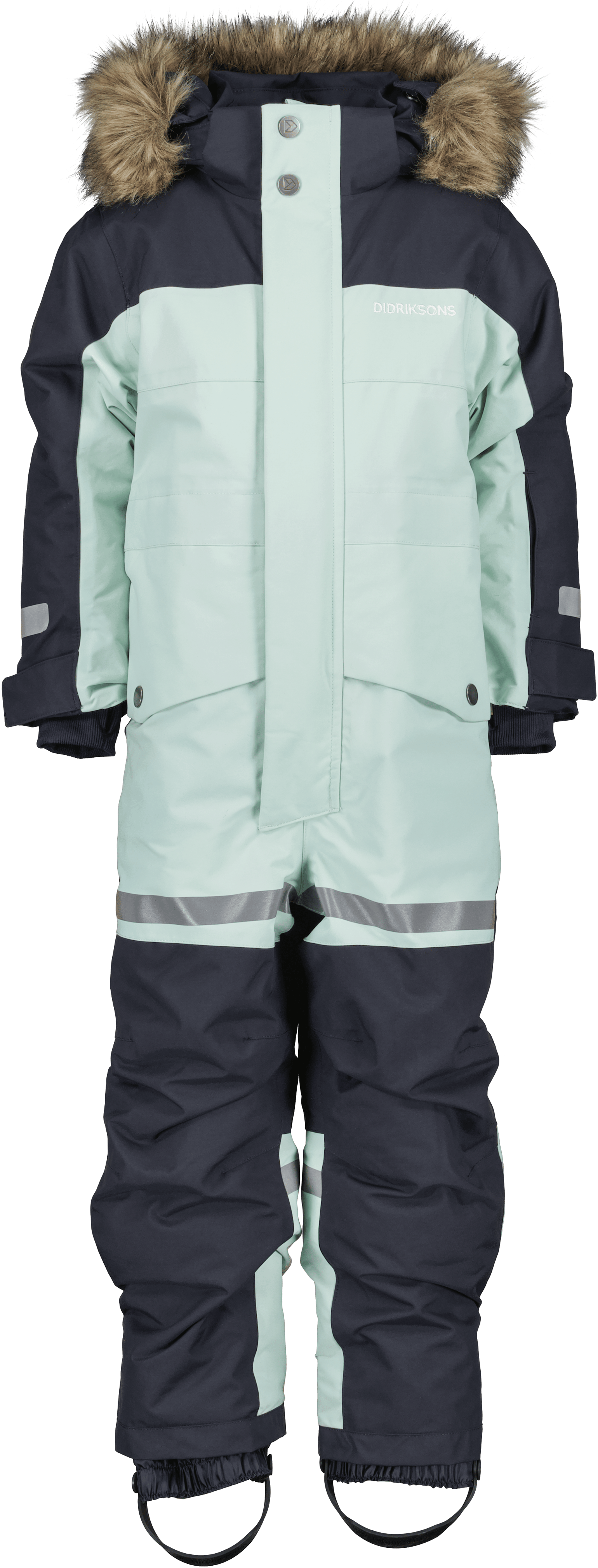 Didriksons Kids' Bjärven Coverall 3 Pale Mint