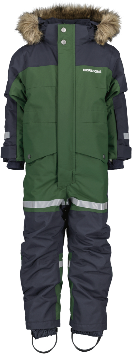 Didriksons Kids’ Bjärven Coverall 3 Pine Green